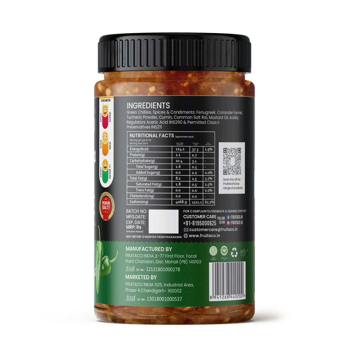 Green Chilli Pickle 1kg – Hari Mirch Ka Aachar