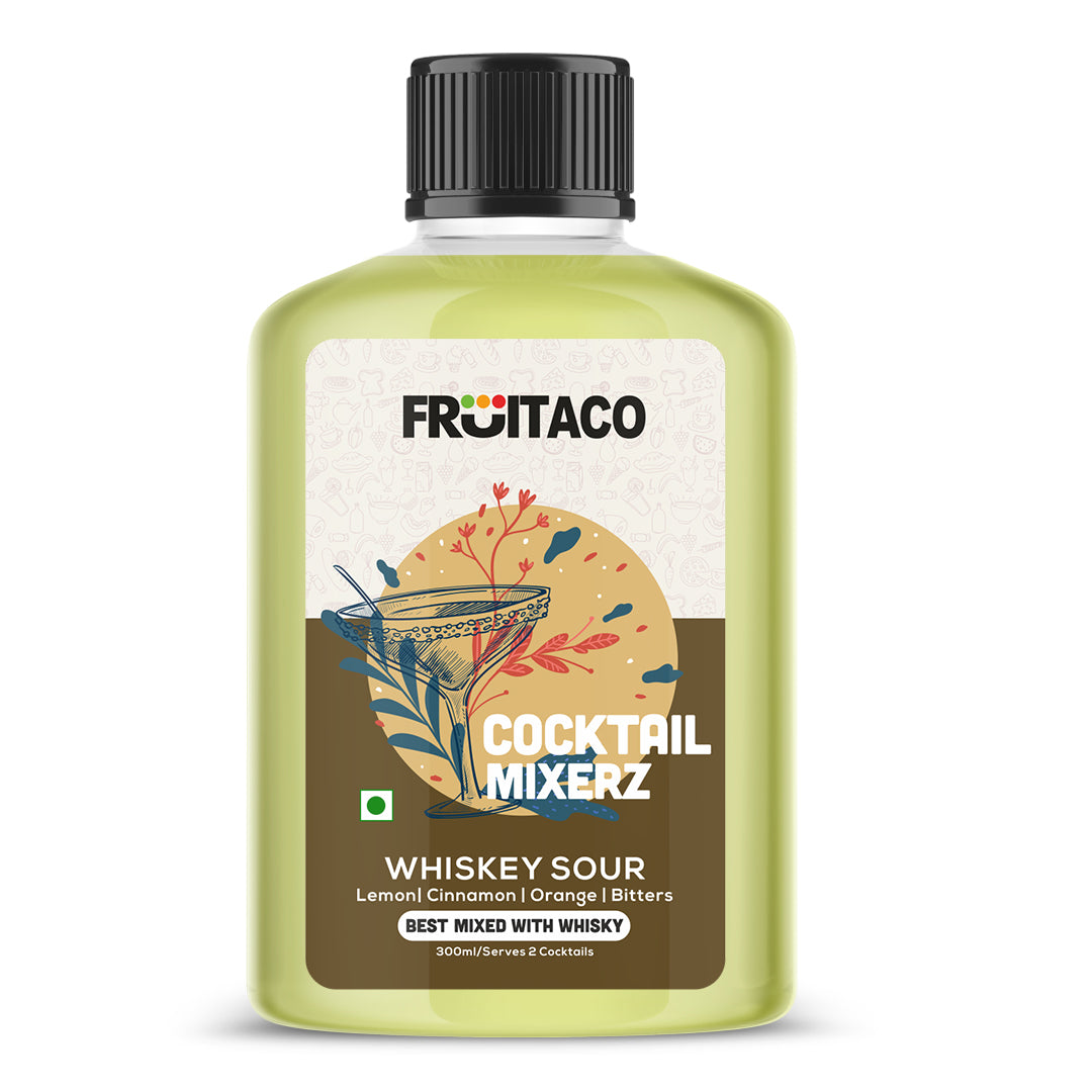 Whiskey Sour Cocktail Mixers Finely Crafted NonAlcoholic 300ml Serv