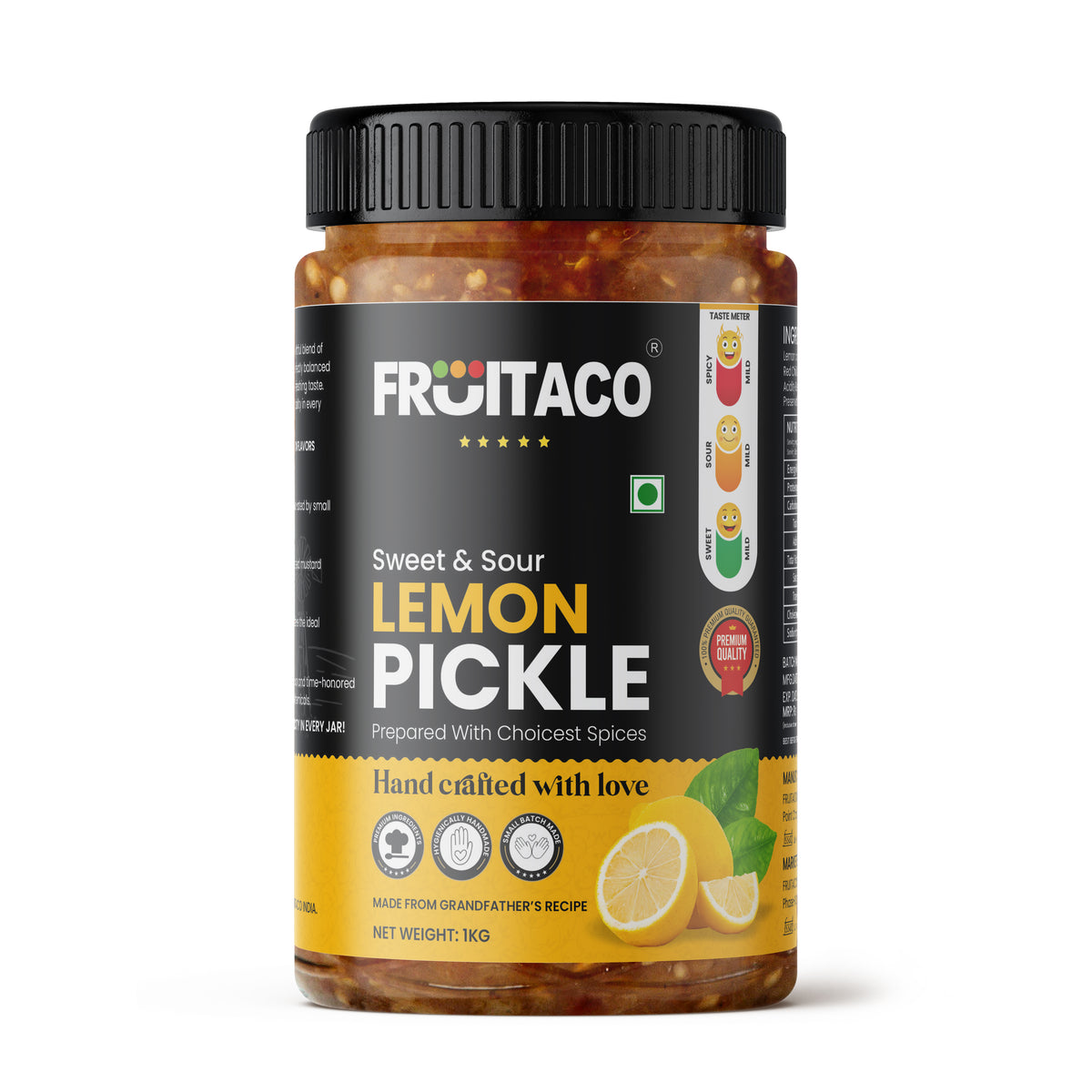 Lemon Pickle (Sweet & Sour) 1kg – Nimbu Ka Aachar