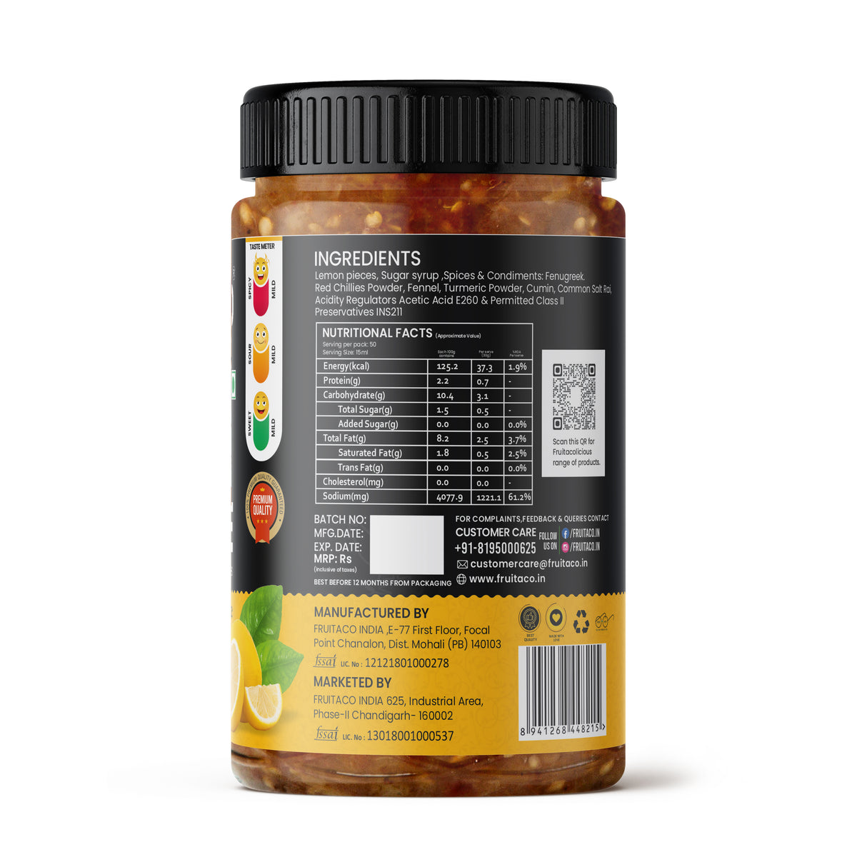 Lemon Pickle (Sweet & Sour) 1kg – Nimbu Ka Aachar