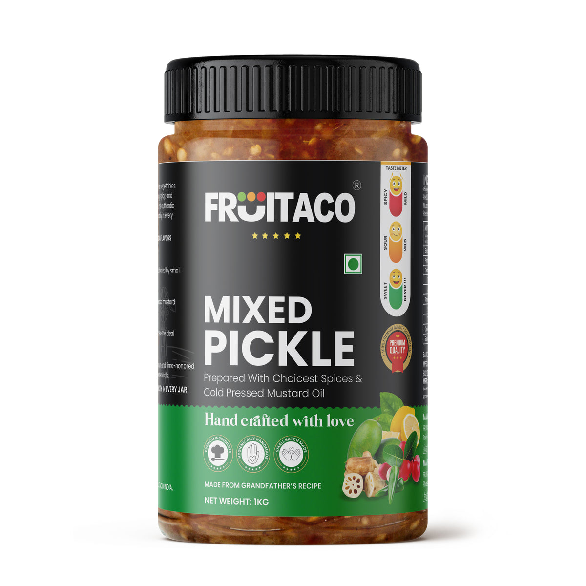 Mixed Pickle 1kg – Authentic Indian Pickle with Tangy, Spicy