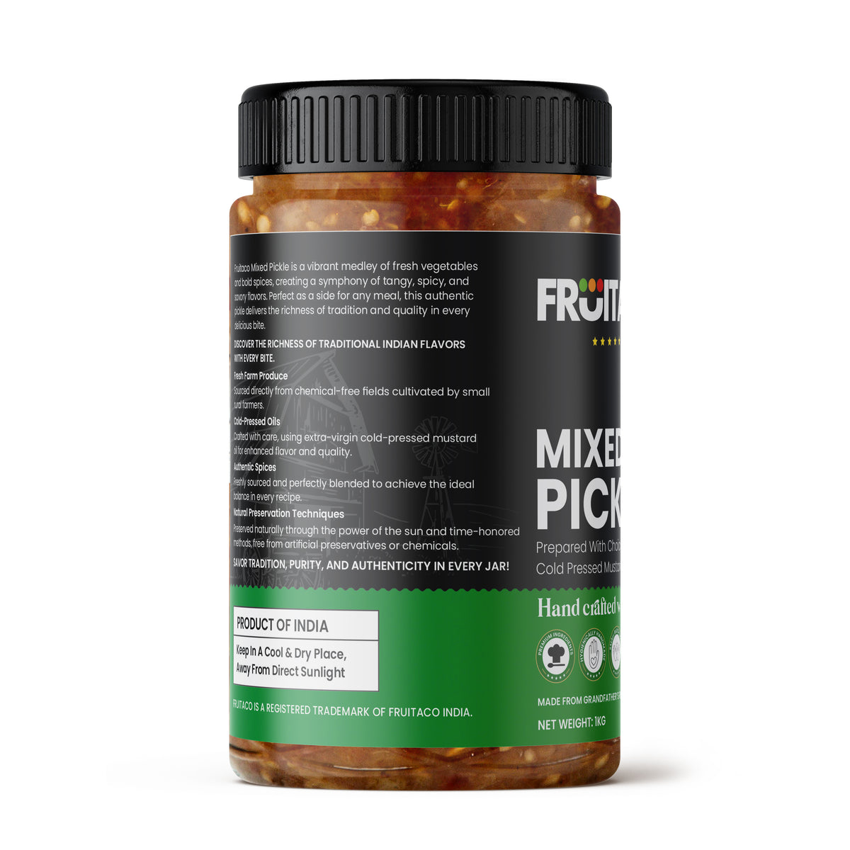 Mixed Pickle 1kg – Authentic Indian Pickle with Tangy, Spicy